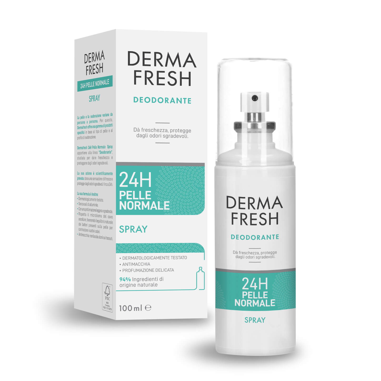 Dermafresh DEODORANTE 24H PELLE NORMALE Spray